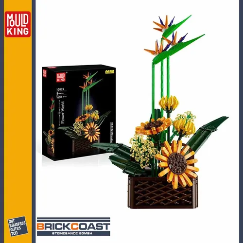 Mould King 10024 Paradiesvogelblume – 1608 Teile Steckbausteine