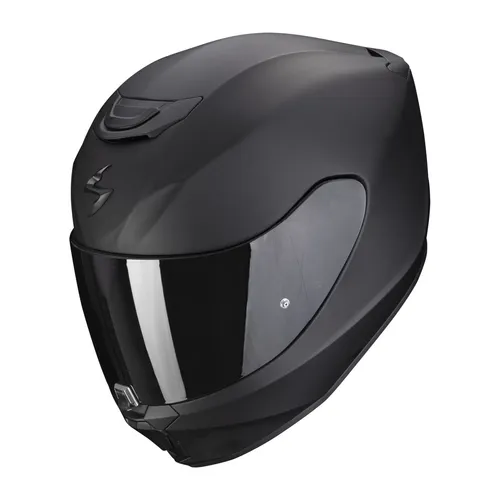Scorpion Exo-391 Solid Matt Schwarz Gr. XS 53/54 - Motorradhelm mit ECE R22.06 Zertifizierung, werkzeuglosem Visierwechsel und komfortablem Kwikwick C Innenfutter für optimalen Tragekomfort.