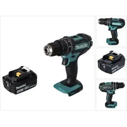 Makita DHP 482 F1 Akku Schlagbohrschrauber 18 V mit 3,0 Ah Akku - Akkuschrauber mit 62 Nm Drehmoment, ideal für vielseitige Anwendungen. Inklusive leistungsstarkem 3,0 Ah Lithium-Ionen Akku für längere Laufzeiten.