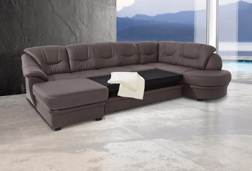 sit&more Wohnlandschaft Savoni U-Form, wahlweise mit Bettfunktion