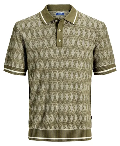 JACK & JONES Jprbluzack Struktur Strick Polo Kurzarm - Hochwertiges Poloshirt von Jack & Jones, ideal für den Alltag. Mit klassischem Polokragen und modernem Schnitt für einen stilvollen Look.