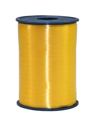 Geschenkband Rolle 500m - Polyband 5mm, gelb von Goodtimes