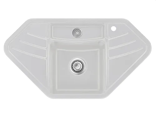 Systemceram Vega Eck Alu Keramikspüle von systemceram