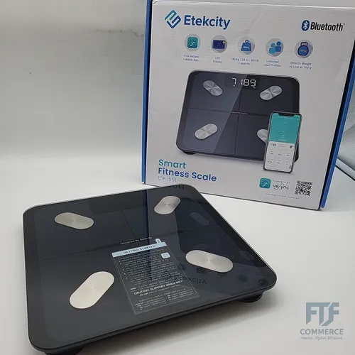 Etekcity Körperfettwaage, Personenwaage Digital mit APP 180 kg/400 lb