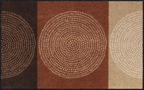 Salonloewe Fußmatte Nestor Mokka 75 x 120 cm | Waschbare & rutschfeste Schmutzfangmatte - Hochwertige Schmutzfangmatte in 75 x 120 cm, waschbar bis 60 Grad, rutschfest und pflegeleicht. Ideal für Innen- und Außenbereiche, strapazierfähig und made in Germany.