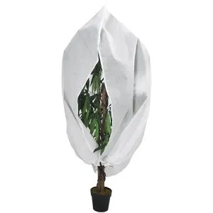 vidaXL Wintervlies - Luftdurchlässiger Frostschutz für Pflanzen - Abdeckplanen für optimalen Winterschutz: Mit Reißverschluss und Kordelzug schützt diese 70 g/m² Hülle effektiv vor Kälte.