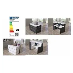 Kerkmann Empfangstheke BARI L-Form, anthrazit, weiß von Kerkmann