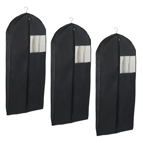 WENKO Kleidersack Modell Deep Black (Set, 3 St) von WENKO