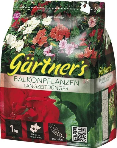Gärtners Balkonpflanzen GÄR 1 Kg  Langzeitdünger Universaldünger Gartendünger
