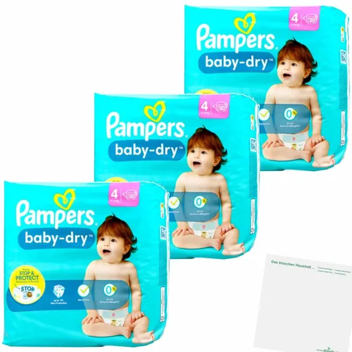 Pampers Baby-Dry Gr4 9-14kg 3er Pack 3x27St Packung usy Block