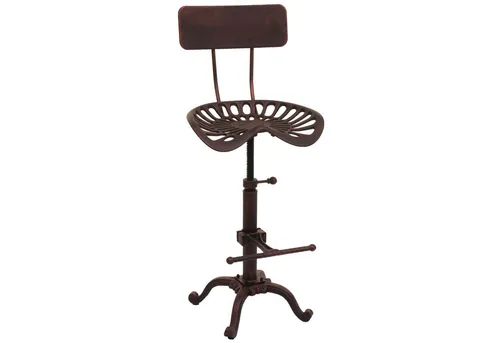 PROREGAL® Barhocker Barhocker Sitzhöhe 50-64cm drehbar Fußablage Metall Kupferfarben, ein echter Hingucker im Industial-Stil