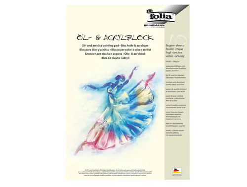 Zeichenblock für Öl- und Acrylfarben DIN A4