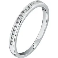 CHRIST Diamantring 585er Weißgold mit 20 Diamanten - Eleganter Damenring aus 585er Weißgold, poliert und mit 20 funkelnden Diamanten (0.100 ct). Perfekt für besondere Anlässe und als zeitloses Schmuckstück.