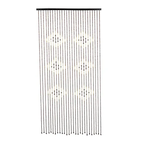Produktbild Türvorhang Strängen aus Bambus und Holzperlen ca. 90x175cm 27 Stränge mit Haken