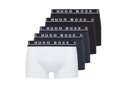 BOSS Boxer Cotton Stretch (Packung, 5-St., 5er-Pack) Herren Trunk Men Business kurzes Bein mit Logobund