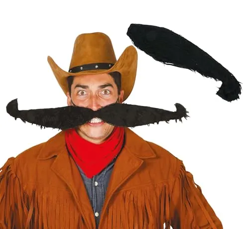 Guirca Fiestas GUI11952-55 cm Schnurrbart mit Gummi