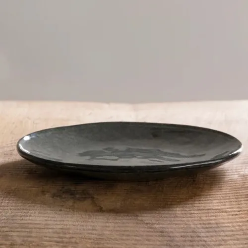 DUTCH ROSE Flache Platte 26cm ORGANIC GREEN ADR182044