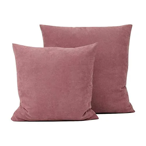 Albani Kissenhülle Monaco einfarbig 40x40cm Altrosa in pink von Albani