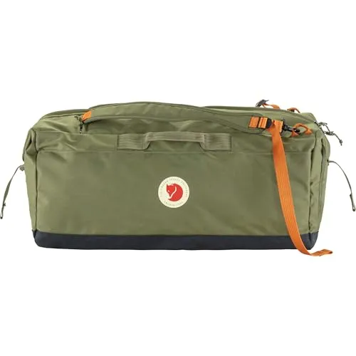 Färden Duffel 80 - Reisetasche green von Fjällräven - Große, wasserfeste Duffel-Reisetasche aus recyceltem Polyamid mit ergonomischen Rucksackgurten, ideal für Reisen und Outdoor-Abenteuer.