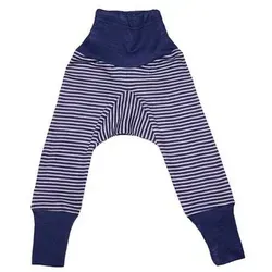 Cosilana Schlupfhose (1-tlg) Schlupf-Babyhose aus Bio Schurwolle / Seide blau 86/92