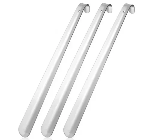 BAYLI Schuhlöffel 3er Set Schuhlöffel aus Edelstahl, 42cm Schuhanzieher, Schuhanziehhi
