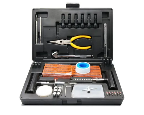 Tourtecs Sitzbank Reifenreparaturset Motorrad / Werkzeugkoffer Pannenset # RD2