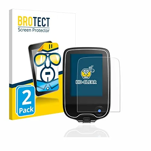 BROTECT 2 Stück Schutzfolie für Freestyle Libre 3 Displayschutz Folie Made in Germany, Ultra-Klar