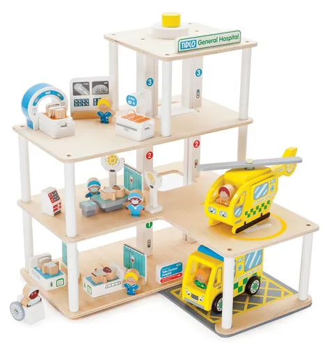 Tidlo Holz Krankenhaus Spielset