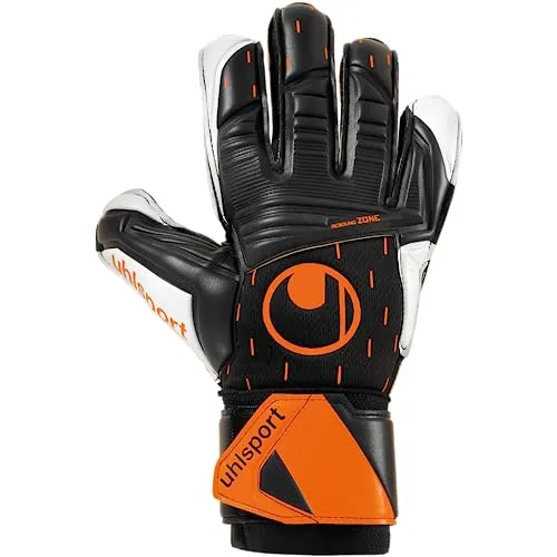 uhlsport Speed Contact Supersoft Torwarthandschuhe - Torwarthandschuhe mit Supersoft-Latex für optimalen Grip und Abriebfestigkeit, ideal für Einsteiger und Amateursportler.