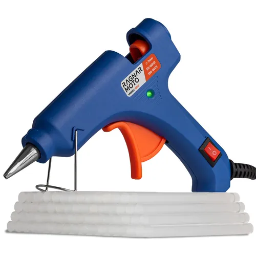 Heißklebepistole 20 W + 62 Stück Klebestifte Heißkleber 70x200 mm, Klebesticks