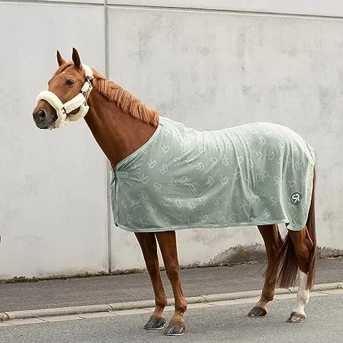 SUNRIDE Abschwitzdecke “Wellington” für Pferde aus weichem Fleece (280g/m²)