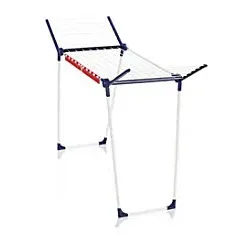 Leifheit Standtrockner Pegasus 150 Solid Slim - klappbar, platzsparend mit 15 m Leinenlänge für optimale Wäscheorganisation