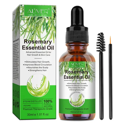 P-Beauty Rosmarinöl 2x60ml | Ätherisches Öl für Haar- und Hautpflege - Ätherische Öle Sets: Bio & vegan, fördert Haarwachstum und Hautgesundheit, ideal für Kopfhautmassagen und vielseitige Anwendungen.