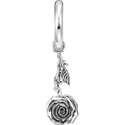 THOMAS SABO Einzel-Creole mit Rosen-Anhänger CR756-637-21 in silber von THOMAS SABO