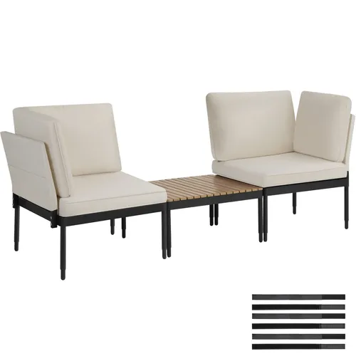 tectake® 5-in-1 Gartenlounge Set von tectake