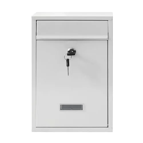 Briefkasten Amin Weiß klassisch zur Wandmontage HTI living in weiß von HTI-Line