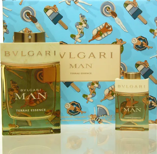 Bulgari Man Terrae Essence Eau de Parfum 100ml Set - Herrendüfte: Entdecken Sie das luxuriöse Geschenkset mit 100ml Eau de Parfum und 15ml Reisespray, das die erdige Kraft der Natur zelebriert und für den modernen, selbstbewussten Mann geschaffen wurde.