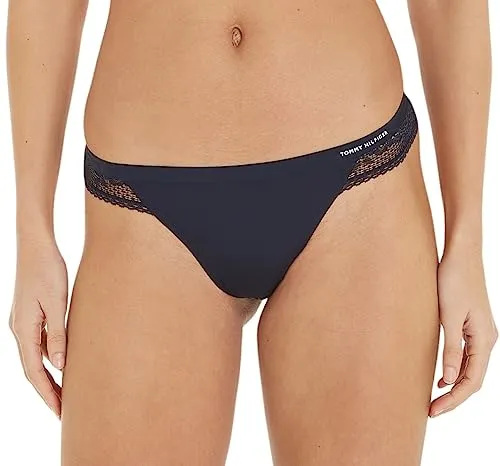 Tommy Hilfiger Damen String Tanga, Blau (Desert Sky), L