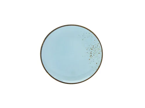 Dessertteller NATURE COLLECTIO DH 21x3 cm blau