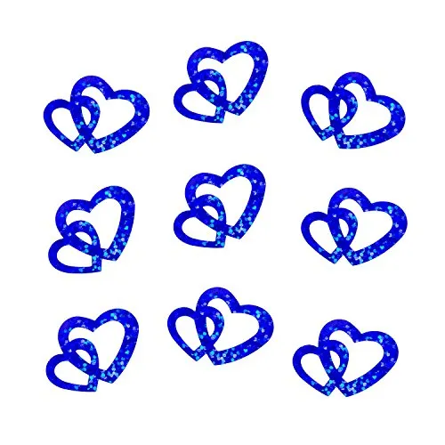 Oblique-Unique® 100 Stk Deko Doppel Herzen von Oblique Unique