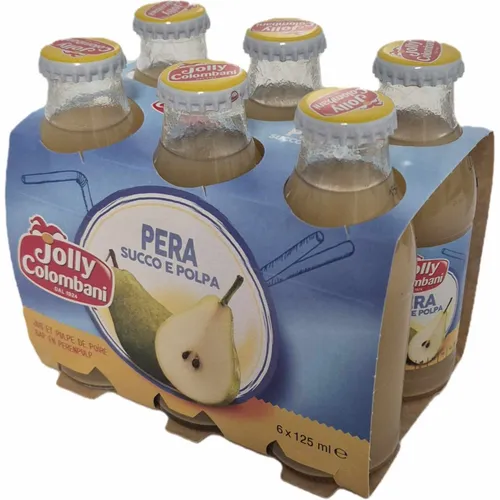 Jolly Colombani Pera succo e Polpa Birnennektar 6x125ml Flasche