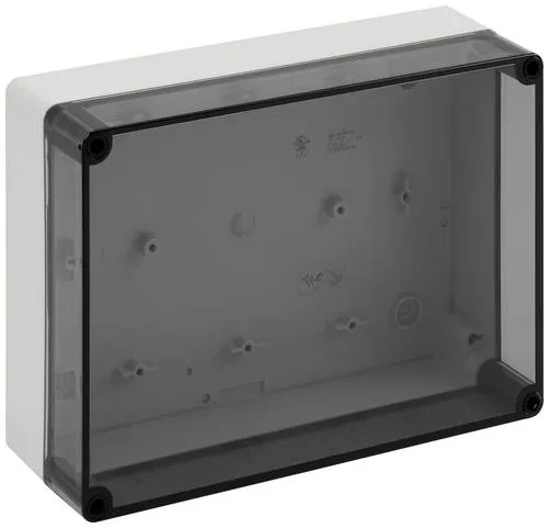 Spelsberg TK PS 2518-8f-t Installations-Gehäuse - Robustes Installationsgehäuse in Lichtgrau (RAL 7035), IP 66 Schutzart, plombierbar und einfach zu bearbeiten – ideal für flexible Anwendungen in der Elektronik & Messtechnik.