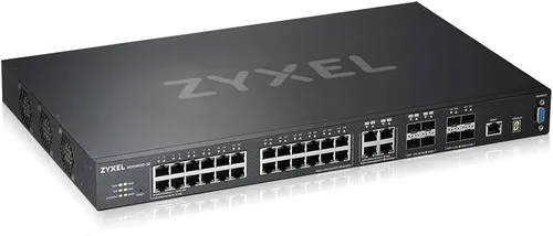 ZYXEL XGS4600-32 Managed Switch - Netzwerk-Switch mit 32 Ports, 4 SFP+ Steckplätzen für hohe Datenübertragungsraten und ideal für professionelle Netzwerkinfrastrukturen.