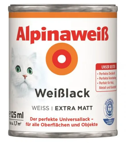 Alpinaweiß Weißlack – Universallack für Innen- und Außenbereich