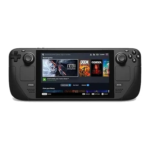 Valve Steam Deck 64GB - Tragbare Gaming-Konsole - Unterhaltungselektronik mit leistungsstarkem LCD-Display für Gaming-Enthusiasten, ideal für Spiele unterwegs.