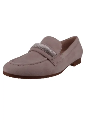 Gabor Damen Slipper 29827-6, atmungsaktiv & bequem - Slipper & Loafer aus hochwertigem Veloursleder, mit gepolsterter Innensohle und abriebfester Gummisohle für ein angenehmes Tragegefühl und leichten Einschlupf.