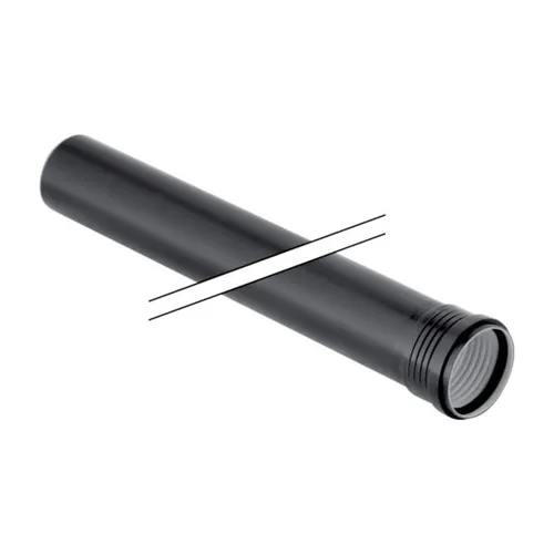 Geberit Silent PP Rohr 390202141 DN 50, 500 mm, mit Muffe, schalloptimiert