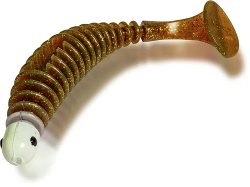 BLACK CAT Kunstköder f. Waller 25g 17cm motor oil Shad Worm