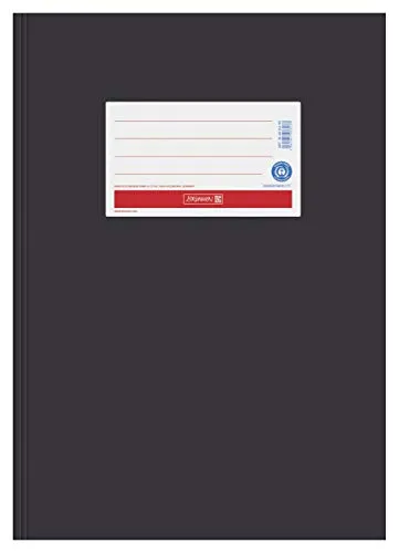 BRUNNEN Hefthülle aus Papier (10 Stück A4, Schwarz)