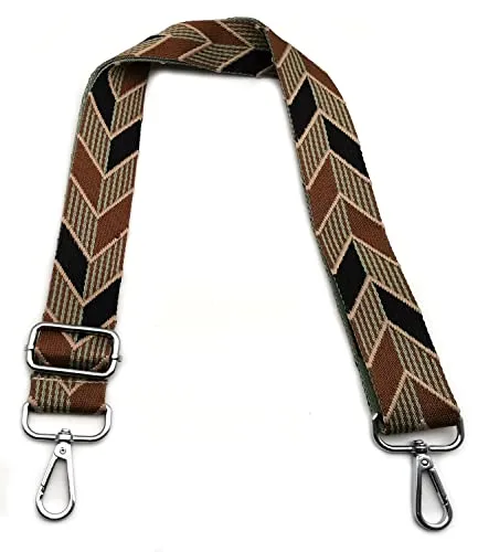 Omxyinma Taschengurte zum Wechseln Bunt, Verstellbarer Schultergurt für Taschen, Taschengurt Breit Schulterriemen mit Karabiner Silber 3.8cm, Umhängegurt für Tragegurt Taschen für Damen Taschen